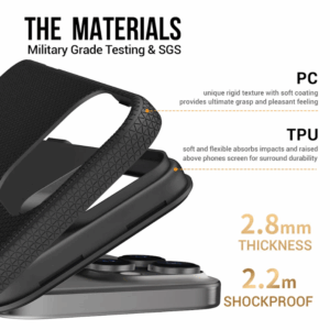 ScreenArmor MagArmor Case Apsauginis MagSafe Dėklas Apple iPhone 16 Pro Max juodos spalvos - Image 9