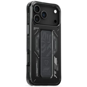 Skinarma Helio dėklas skirtas Apple iPhone 17 Pro Max Magnetic Charging + Grip Stand Graphite - Image 1