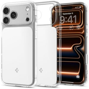 Spigen Ultra Hybrid "T" Mag MagSafe dėklas skirtas Apple iPhone 17 Pro Max baltos spalvos