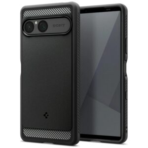 Spigen Rugged Armor dėklas skirtas Sony Xperia 10 VII juodos spalvos