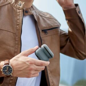 UNIQ Lyden DS AirPods Pro 2 gen (2022/2023) dėklas blue-black/washed blue-black - Image 4