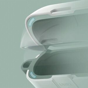 UNIQ Clyde Lock dėklas AirPods Pro 2 (2022/2023) white-mint/dove white-soft mint - Image 6
