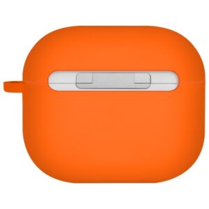 UNIQ dėklas Nexo AirPods 4 + Ear Hooks Silicone volt orange - Image 2