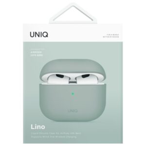 UNIQ dėklas Lino AirPods 4 Silicone iceplant green - Image 6