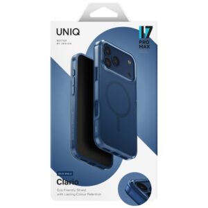 UNIQ Clario dėklas skirtas Apple iPhone 17 Pro Max Magclick Charging mėlynos spalvos - Image 4