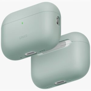 dėklas UNIQ Lino for AirPods Pro 3 gen Silicone green - Image 1