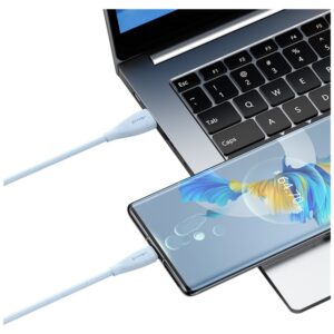 Kabelis USAMS Green Series SJ714 18W 3A USB-A į USB-C 1m baltos spalvos - Image 10