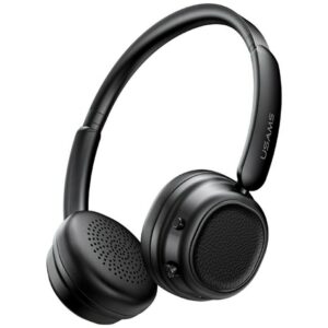 USAMS SR01 Bluetooth 5.3 ANC over-ear ausinės juodos spalvos