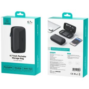 USAMS Series JX bag dėklas skirtas storage 6.7" juodos spalvos - Image 5