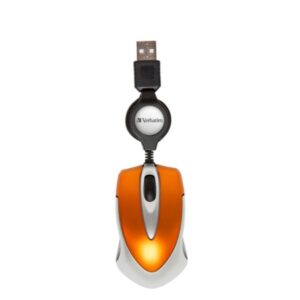 Verbatim Go Mini Optical Mouse USB-A 1000 dpi orange 49023 - Image 2