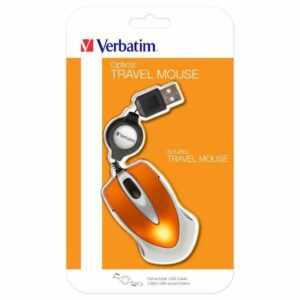 Verbatim Go Mini Optical Mouse USB-A 1000 dpi orange 49023 - Image 4