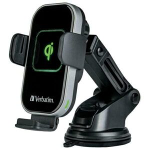 Automobilinis telefono laikiklis su beilaidžiu įkrovimu Verbatim FWC-02 15W Qi 49553