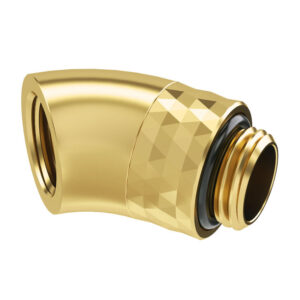 Barrow Dazzle Adapter 45 Degree G1/4 Inch Male to G1/4 Inch Female - Rotatable, Gold