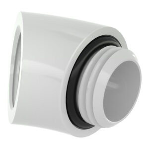 Barrow Adapter, 45 degrees, G1/4 inch male to G1/4 inch female, white