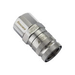 Koolance QD3 Quick Disconnect straight female to 16/10mm - no-spill, silver