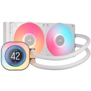 Corsair iCUE LINK Titan 240 RX LCD Complete Water Cooling, RGB - 240mm, white