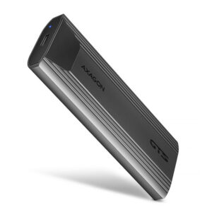 AXAGON EEM2-GTS2 M.2 enclosure, NVMe & SATA, USB-C 3.1, 10 Gbit/s - dark grey