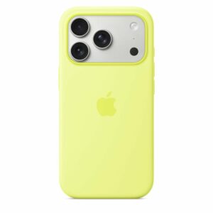 MGFF4ZM/A Apple Silicone Magsafe Cover for iPhone 17 Pro Neon Yellow - Image 1