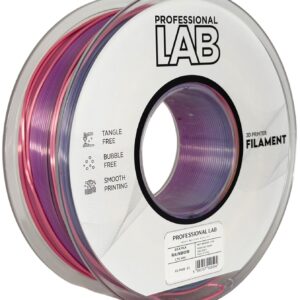 3D Plastikas - Filamentas PLA Silk rainbow - įvairiaspalvis | 1.75 mm, 1 kg | Professional LAB