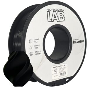 3D Plastikas - Filamentas HS-PLA black | 1.75 mm, 1 kg | Professional LAB