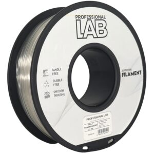 3D Plastikas - Filamentas HS-PLA transparent | 1.75 mm, 1 kg | Professional LAB