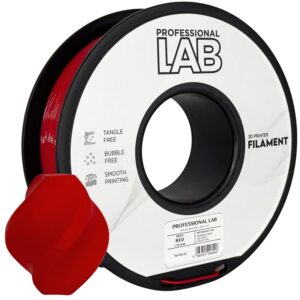 3D Plastikas - Filamentas PETG raudonos spalvos | 1.75 mm, 1 kg | Professional LAB