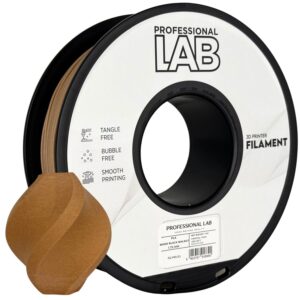 3D Plastikas - Filamentas PLA wood black walnut | 1.75 mm, 1 kg | Professional LAB