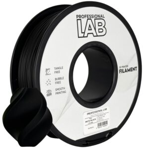 3D Plastikas - Filamentas PLA meta black | 1.75 mm, 1 kg | Professional LAB