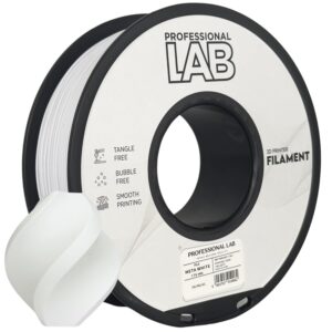 3D Plastikas - Filamentas PLA meta white | 1.75 mm, 1 kg | Professional LAB