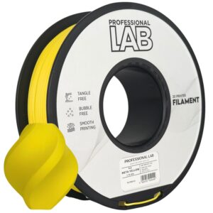 3D Plastikas - Filamentas PLA meta yellow | 1.75 mm, 1 kg | Professional LAB