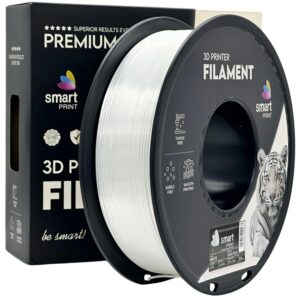 3D Plastikas - Filamentas PLA Silk baltas | 1.75 mm, 1 kg | SPrint