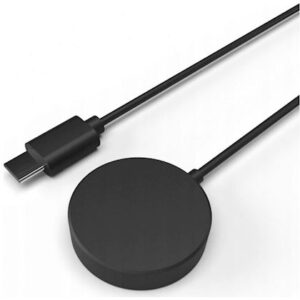 FIXED USB-C kabelis Galaxy Watch 3/4/5/6/7/Active/Ultra, juodos spalvos