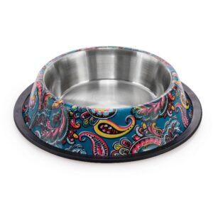 Metalinis dubenėlis 25cm/2,4L (mėlyni raštai)