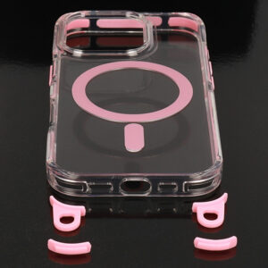 Tel Protect Strap Clear dėklas skirtas Apple iPhone 17 Air rožinės spalvos - Image 3