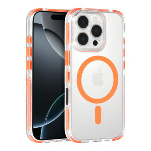 Tel Protect Strap Clear dėklas skirtas Apple iPhone 17 oranžinės spalvos - Image 2