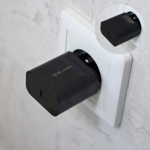 Blavec laidinis įkroviklis BC-7 GaN4 - Typ C - PD QC 45W 3A su kabeliu Typ C na Typ C (TCBC7G4-CB453A+CC) juodos spalvos - Image 7