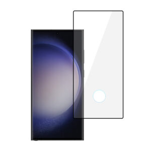 Tel Protect Full Glue 6D Apsauginis stiklas skirtas SAMSUNG GALAXY S23 ULTRA BLACK (su a hole for a scanner) - Image 2