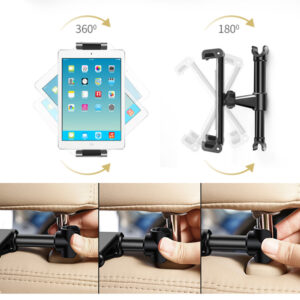 Blavec automobilinis laikiklis BH-17 to headrest (BH17-HRB) juodos spalvos - Image 7