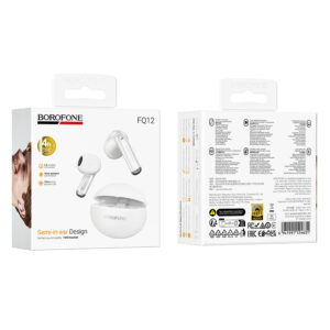 Borofone TWS Bluetooth ausinės FQ12 Nice baltos spalvos - Image 5