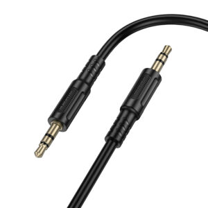 Borofone Cable AUX BL25 Nice - jack 3,5mm to jack 3,5mm - 1 metre juodos spalvos - Image 3