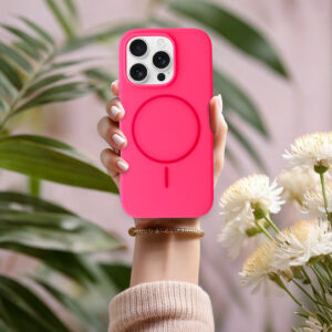 Magsafe Slim Silicone skirtas Apple iPhone 17 rožinės spalvos - Image 6