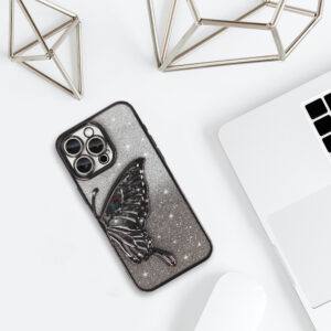 Tel Protect Butterfly Water dėklas skirtas Apple iPhone 17 Pro juodos spalvos - Image 5