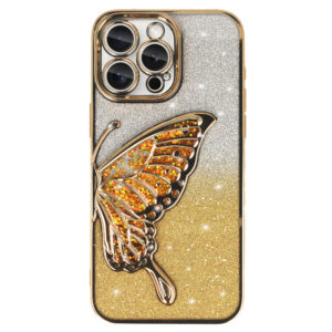 Tel Protect Butterfly Water dėklas skirtas Apple iPhone 17 Pro Max aukso spalvos - Image 2