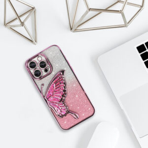 Tel Protect Butterfly Water dėklas skirtas Apple iPhone 17 rožinės spalvos - Image 5