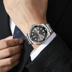 Blavec išmanusis laikrodis M-02 Business AMOLED Full Touch Voice Call (SWM02-S) sidabro spalvos - Image 6