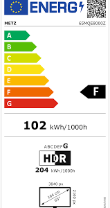 Televizorius METZ 65MQE8000Z 65" QLED 4K Ultra HD TV - Image 5