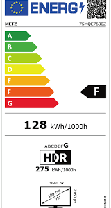 Televizorius METZ 75MQE7600Z 75" QLED 4K Ultra HD TV - Image 5