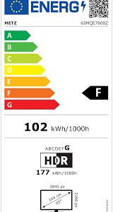 Televizorius METZ 65MQE7600Z 65" QLED 4K Ultra HD TV - Image 5