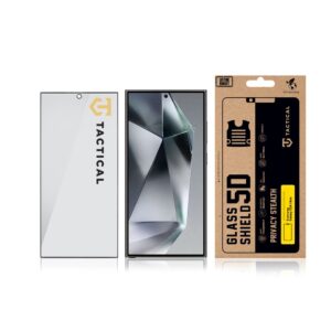 Tactical Apsauginis stiklas Shield Privacy Stealth 5D skirtas Samsung Galaxy S24 Ultra Black - Image 2