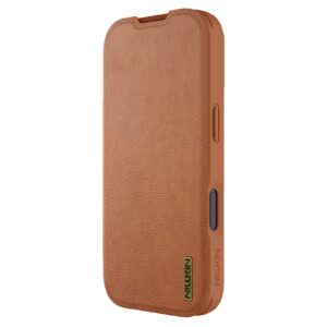 Nillkin Qin Book PRO dėklas skirtas Apple iPhone 17 Pro rudos spalvos - Image 1